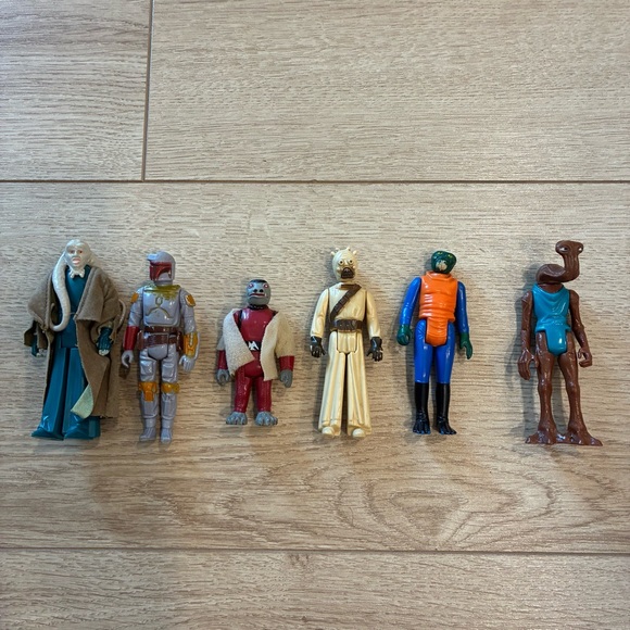 Vintage 70s 80s Star Wars Bounty Hunter Action Figure Lot...